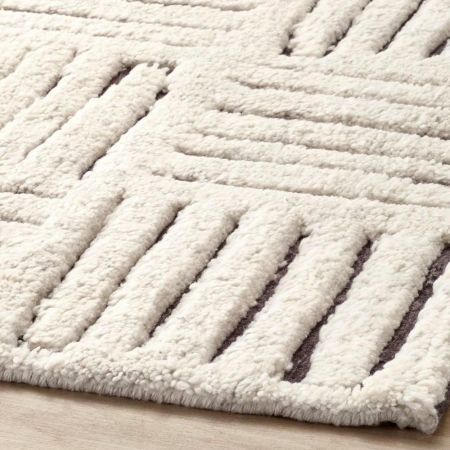 Moroccon Design Fully Handmade Hand Wool Rug